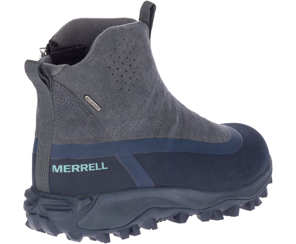 Botas Senhora - Merrell Thermo Snowdrift Zip Mid Shell - Cinzentas - WBN129706